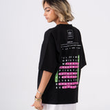 Oversized Crosswords T-Shirt - Black