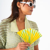 Mini Folding Fan - Yellow