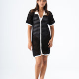 Aria Shirt Dress in Black