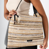 Sol Raffia Hobo Bag - Dune