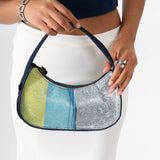 Y2k Shoulder Bag - Blue Blocks