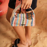 Sol Raffia HandBag - Prism