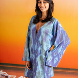 Lucia Wrap in Peacock