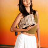 Sol Raffia Clutch - Dune