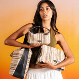 Sol Raffia Clutch - Dune