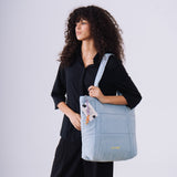 Denim Affair Tote Bag in Ice Blue