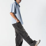 Denim Collared Polo Shirt - Baby Blue