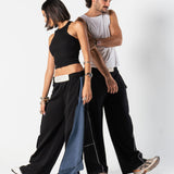 Everyday Pants in Black and Blue