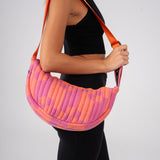 Round Shoulder Bag - Peach