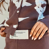 Brown Confetti Knit Set