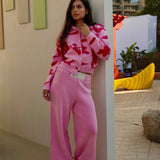 Pink Confetti Knit Set