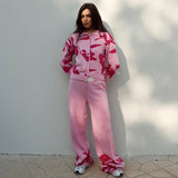 Pink Confetti Knit Set