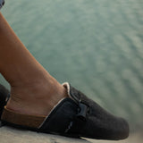 Hop on Sliders - Black Denim