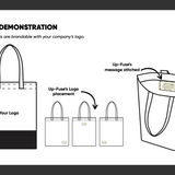 Plastic base Tote Bag - Bubble Gum