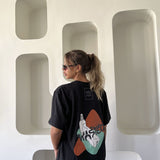 black oversized shirt