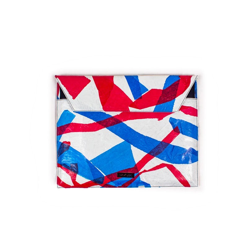 Blue Red White Laptop Case Front